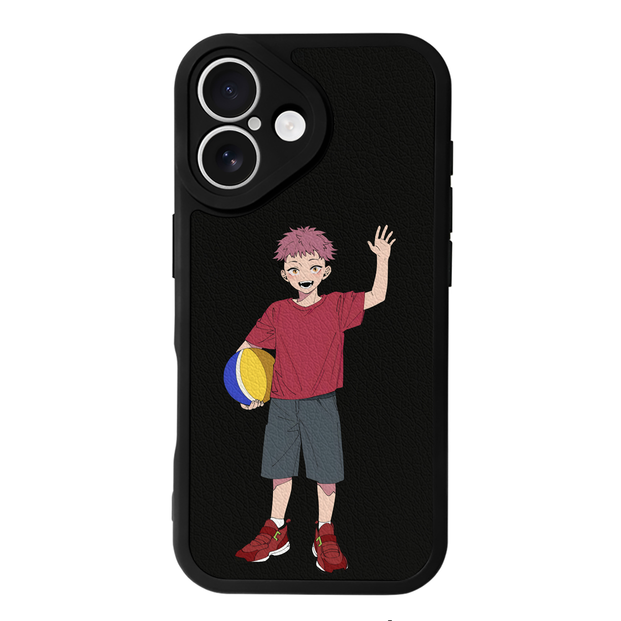（画像用） 呪術廻戦 Jujutsu Kaisen 【iPhone 16シリーズ対応】シリコンスマホケース（レザー調） 材質：シリコン